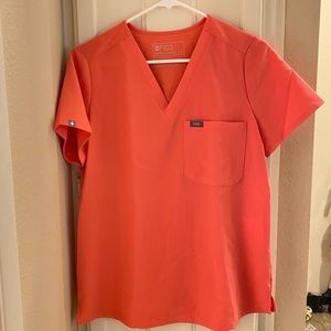 Coral figs scrub top! See last photo for better color